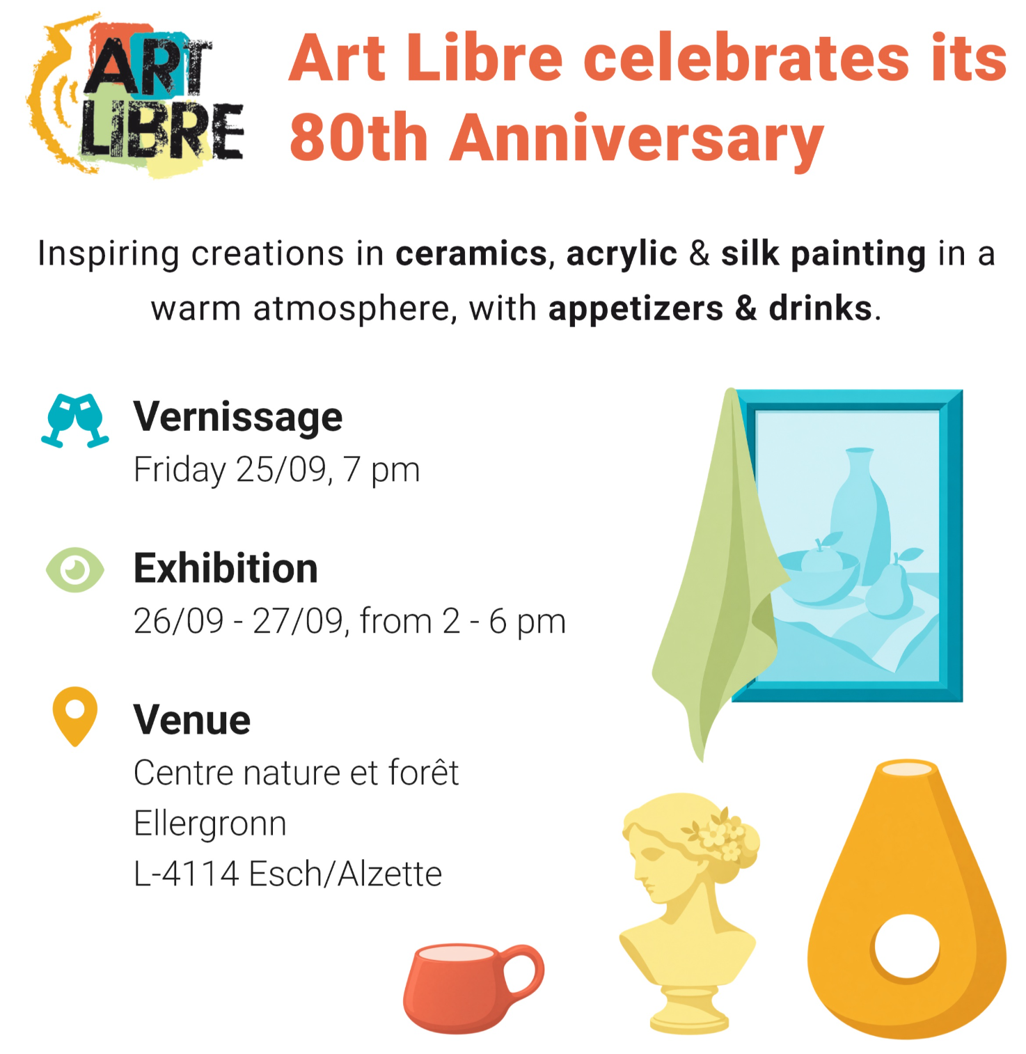 80ᵉ anniversaire, l&rsquo;ASBL Art Libre